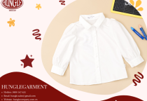 XƯỞNG MAY ÁO SƠ MI TRẺ EM GIÁ SỈ – UY TÍN, CHẤT LƯỢNG TỪ HÙNG LÊ