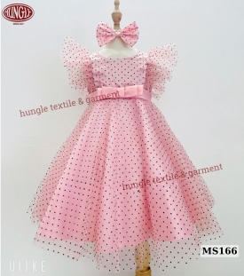 ĐẦM CÔNG CHÚA PHỦ LƯỚI CHẤM BI MS166