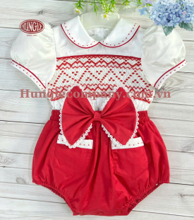 SET BỘ TRẺ NEWBORN THÊU SMOCK