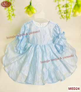Đầm Thời Trang Cao Cấp Phong Cách Hoàng Gia Cho Bé Gái MED24