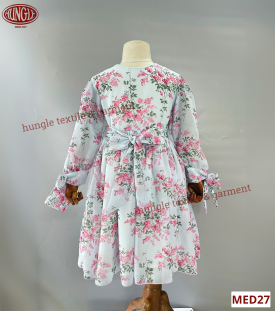 Đầm Thời Trang Cao Cấp Phong Cách Hoàng Gia Cho Bé Gái MED27