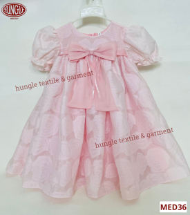 Đầm Thời Trang Cao Cấp Phong Cách Hoàng Gia Cho Bé Gái MED36