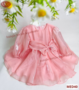 Đầm Thời Trang Cao Cấp Phong Cách Hoàng Gia Cho Bé Gái MED40