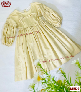 Đầm Thời Trang Cao Cấp Phong Cách Hoàng Gia Cho Bé Gái MED9