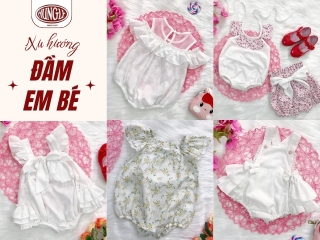 Xu Hướng Đầm Em Bé Hot Nhất 2025 Mẹ Không Thể Bỏ Lỡ