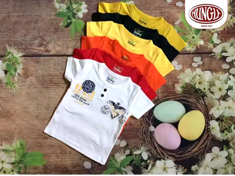 Áo thun trẻ em cổ tròn