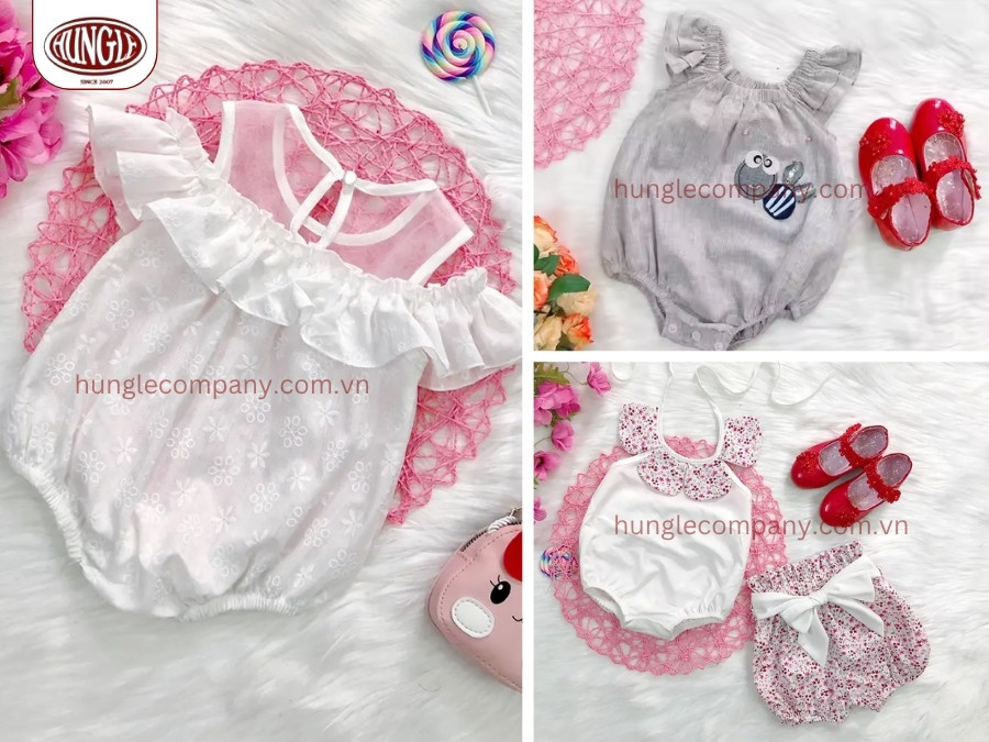 Đầm em bé thiết kế đáng yêu, hiện đại