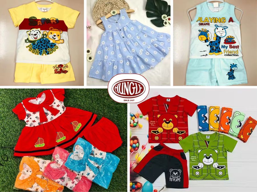 Nguồn hàng đồ bộ em bé giá sỉ mẫu mã đa dạng