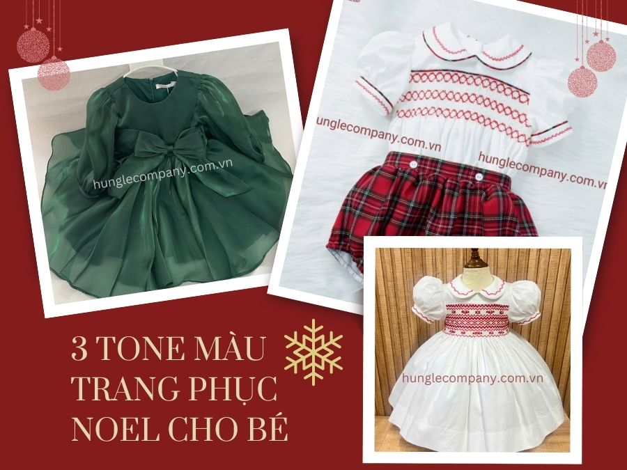 Gợi ý chọn màu sắc đồ Noel cho bé