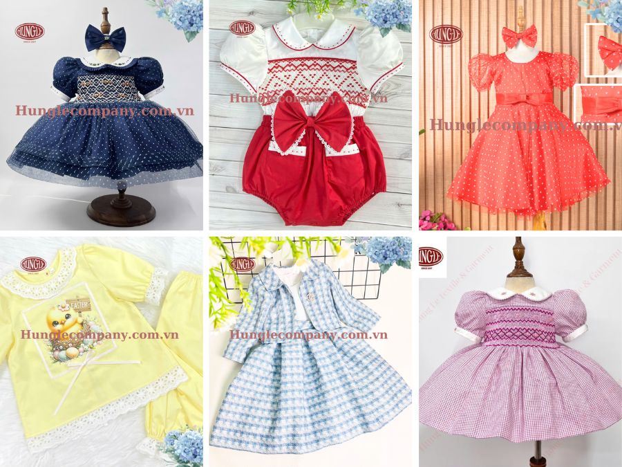 Mẫu Mã Hot Trend Tại Xưởng May Quần Áo Trẻ Em