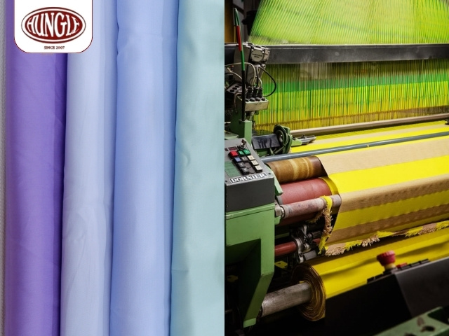 Vải Cotton lụa dược dệt và nhuộm theo quy trình hiện đại