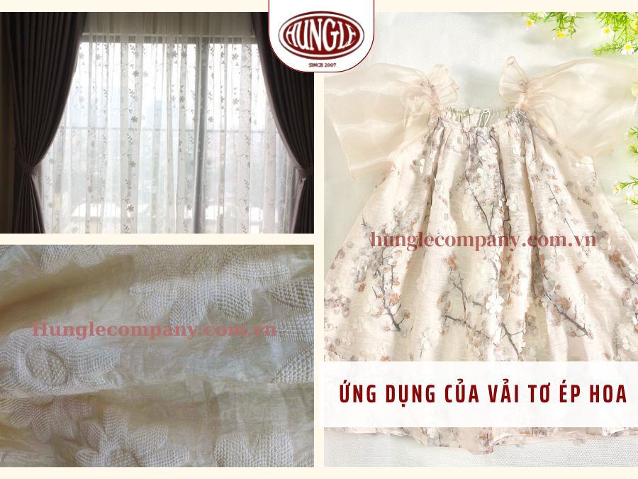 Ứng dụng đa dạng của vải tơ ép hoa