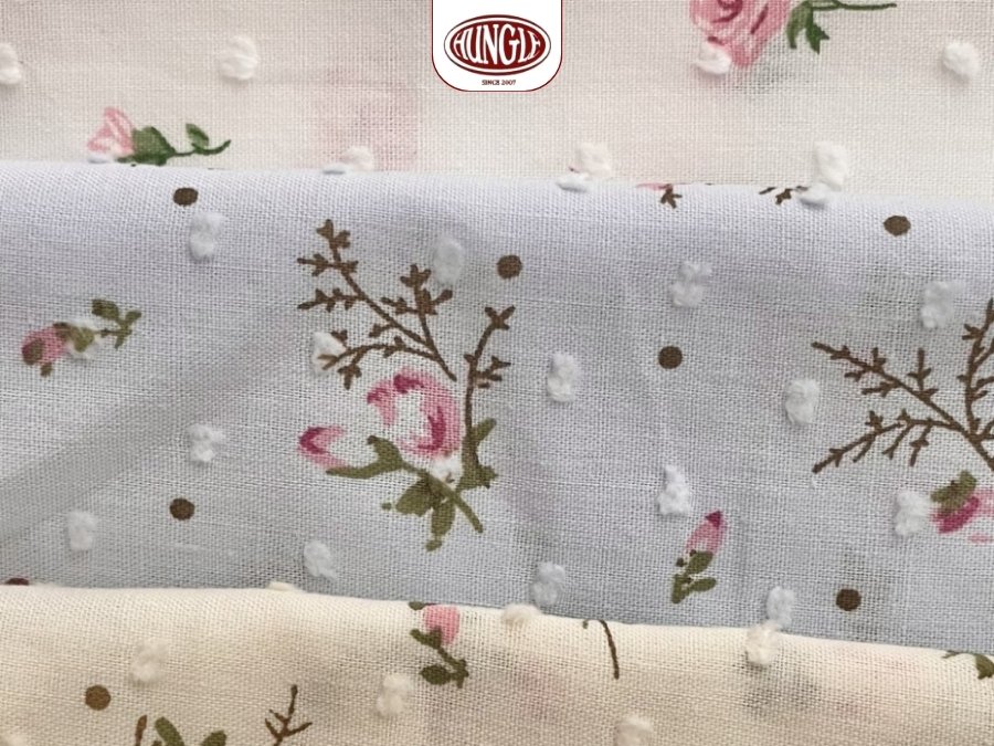Vải thun cotton hoa sinh động bắt mắt