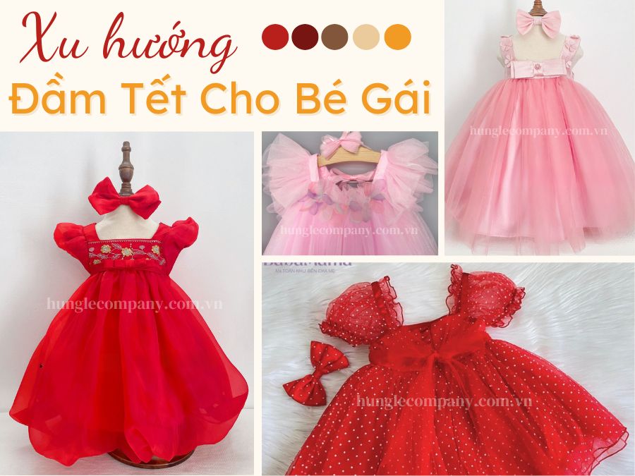 Xu hướng đầm Tết cho bé gái năm 2025