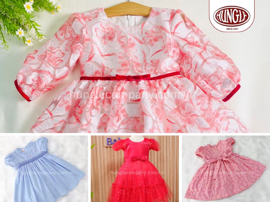 Dệt May Hùng Lên tự hào là xưởng may đầm trẻ em giá sỉ uy tín